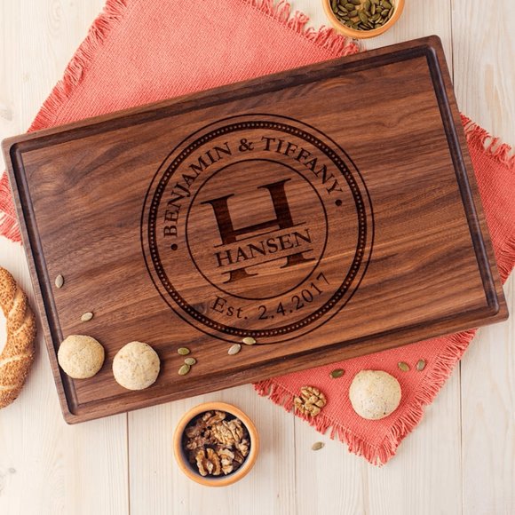 Monogram Cutting Board - Forest Decor - Picture 1 of 6